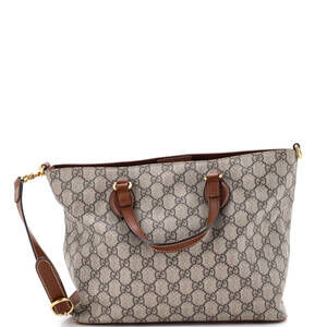 Gucci Convertible Soft Tote Gg Coated #198702G89B
